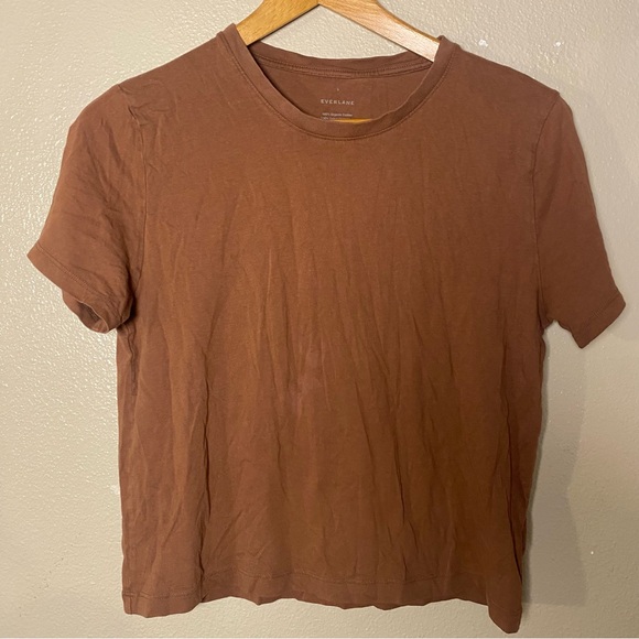 Everlane Tops - Everlane Chestnut Crew Neck Tee size small